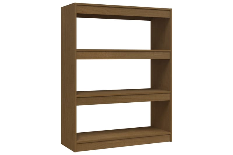 beBasic Kirjahylly/tilanjakaja hunajanruskea 100x30x103 cm täysi mänty - Ruskea - Säilytys - Hylly - Kirjahylly