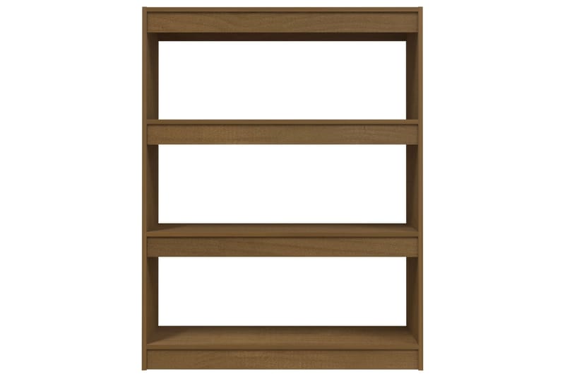 beBasic Kirjahylly/tilanjakaja hunajanruskea 100x30x103 cm täysi mänty - Ruskea - Säilytys - Hylly - Kirjahylly