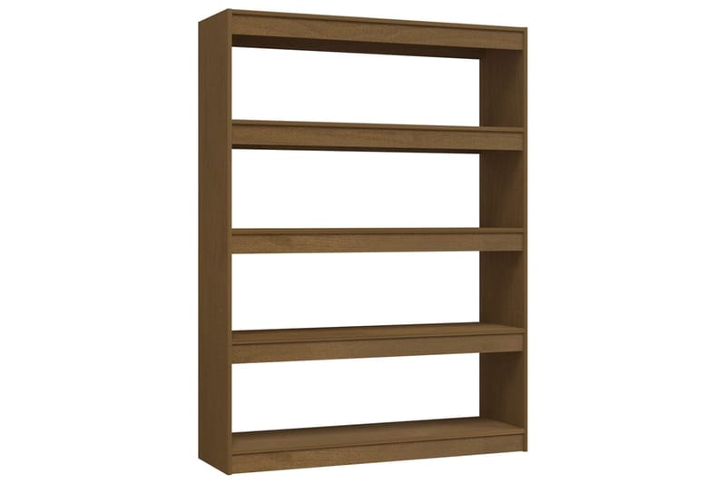 beBasic Kirjahylly/tilanjakaja hunajanruskea 100x30x135,5cm täysi mänty - Ruskea - Säilytys - Hylly - Kirjahylly