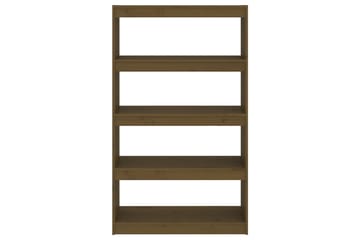 beBasic Kirjahylly/tilanjakaja hunajanruskea 80x30x135,5 cm täysi mänty - Ruskea - Säilytys - Hylly - Kirjahylly