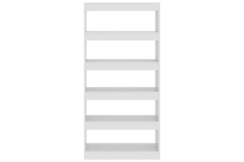 beBasic Kirjahylly/tilanjakaja korkeakiilto valk 80x30x166 cm lastulevy - Valkoinen - Säilytys - Hylly - Kirjahylly