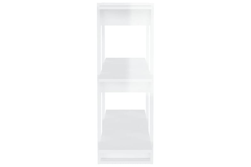 beBasic Kirjahylly/tilanjakaja korkeakiilto valkoinen 80x30x87 cm - Valkoinen - Säilytys - Hylly - Kirjahylly