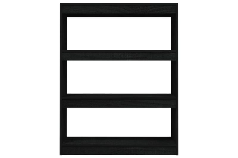 beBasic Kirjahylly/tilanjakaja musta 100x30x103 cm täysi mänty - Musta - Säilytys - Hylly - Kirjahylly