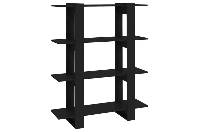 beBasic Kirjahylly/tilanjakaja musta 100x30x123,5 cm lastulevy - Musta - Säilytys - Hylly - Kirjahylly