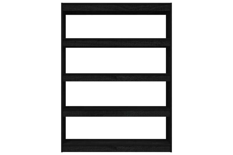 beBasic Kirjahylly/tilanjakaja musta 100x30x135,5 cm täysi mänty - Musta - Säilytys - Hylly - Kirjahylly