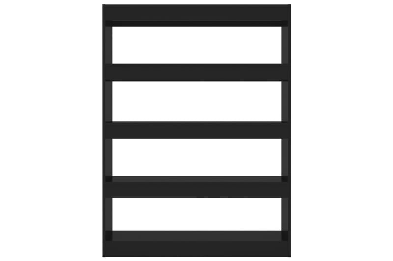 beBasic Kirjahylly/tilanjakaja musta 100x30x135 cm lastulevy - Musta - Säilytys - Hylly - Kirjahylly