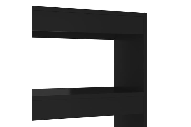 beBasic Kirjahylly/tilanjakaja musta 100x30x135 cm lastulevy - Musta - Säilytys - Hylly - Kirjahylly