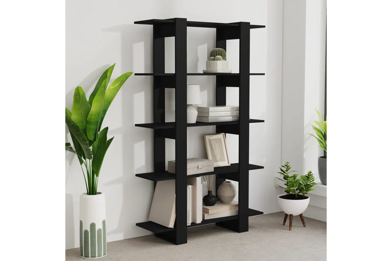 beBasic Kirjahylly/tilanjakaja musta 100x30x160 cm - Musta - Säilytys - Hylly - Kirjahylly