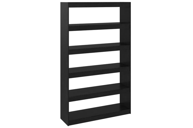beBasic Kirjahylly/tilanjakaja musta 100x30x167,5 cm täysi mänty - Musta - Säilytys - Hylly - Kirjahylly