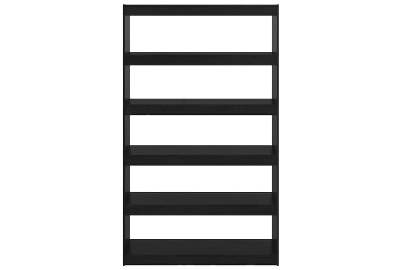 beBasic Kirjahylly/tilanjakaja musta 100x30x167,5 cm täysi mänty - Musta - Säilytys - Hylly - Kirjahylly