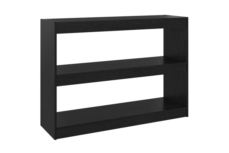 beBasic Kirjahylly/tilanjakaja musta 100x30x71,5 cm täysi mänty - Musta - Säilytys - Hylly - Kirjahylly