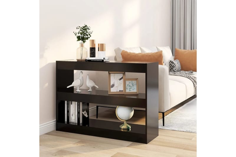 beBasic Kirjahylly/tilanjakaja musta 100x30x72 cm - Musta - Säilytys - Hylly - Kirjahylly