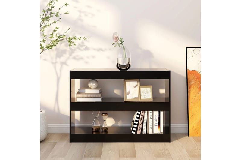 beBasic Kirjahylly/tilanjakaja musta 100x30x72 cm - Musta - Säilytys - Hylly - Kirjahylly