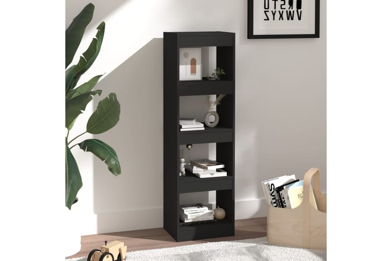 beBasic Kirjahylly/tilanjakaja musta 40x30x135 cm lastulevy - Musta - Säilytys - Hylly - Kirjahylly