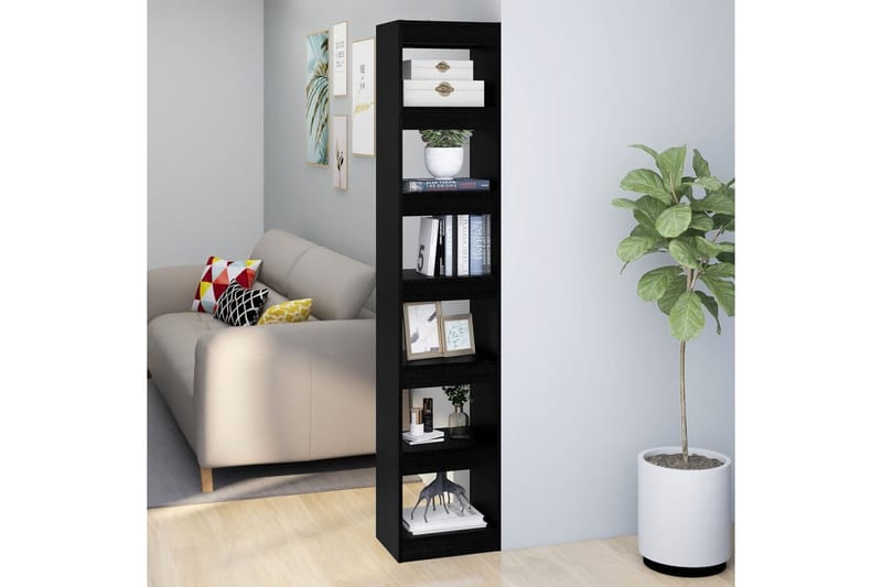 beBasic Kirjahylly/tilanjakaja musta 40x30x198 cm - Musta - Säilytys - Hylly - Kirjahylly
