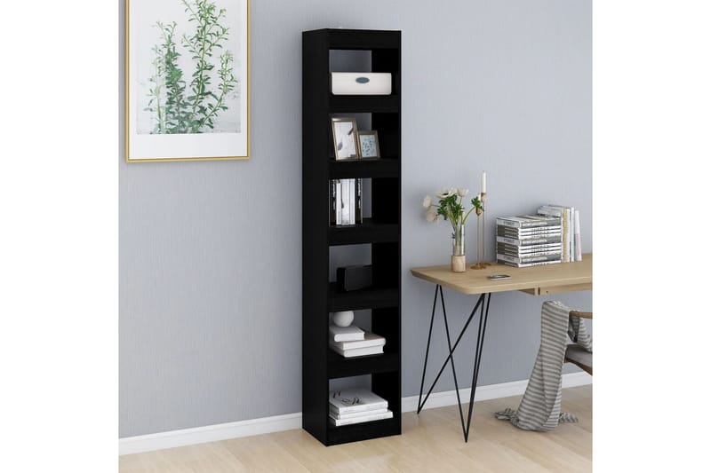 beBasic Kirjahylly/tilanjakaja musta 40x30x198 cm - Musta - Säilytys - Hylly - Kirjahylly