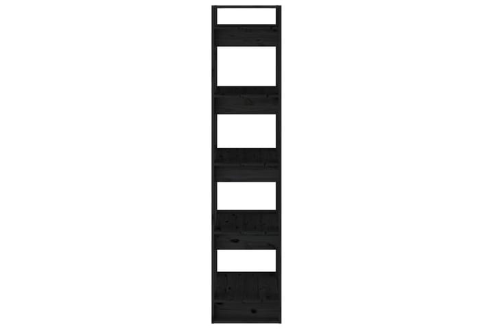 beBasic Kirjahylly/tilanjakaja musta 41x35x160 cm täysi mänty - Musta - Kirjahylly - Hylly