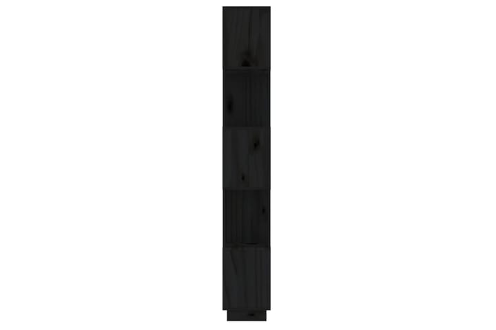 beBasic Kirjahylly/tilanjakaja musta 51x25x163,5 cm täysi mänty - Musta - Kirjahylly - Hylly