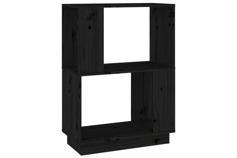 beBasic Kirjahylly/tilanjakaja musta 51x25x70 cm täysi mänty - Musta - Säilytys - Hylly - Kirjahylly