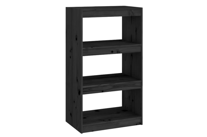 beBasic Kirjahylly/tilanjakaja musta 60x30x103,5 cm täysi mänty - Musta - Säilytys - Hylly - Kirjahylly