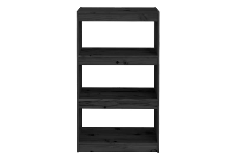 beBasic Kirjahylly/tilanjakaja musta 60x30x103,5 cm täysi mänty - Musta - Säilytys - Hylly - Kirjahylly