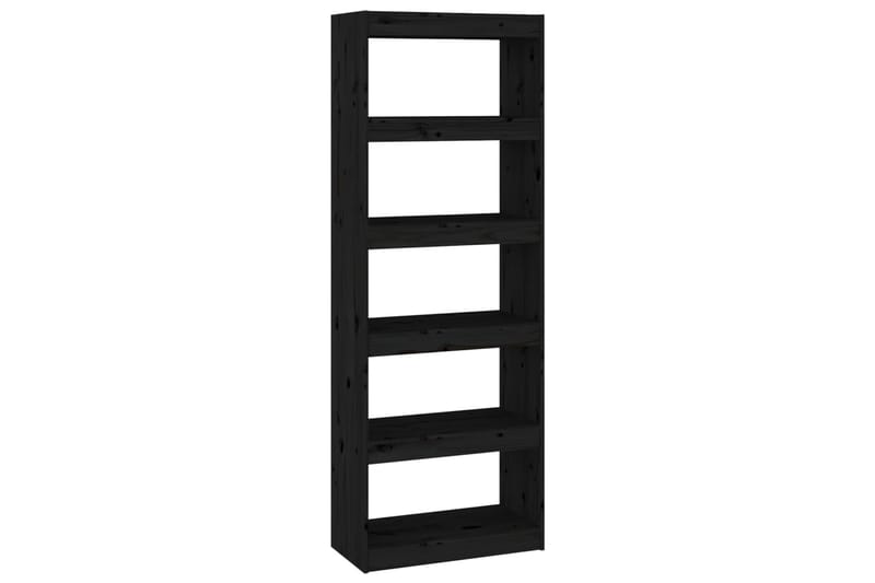 beBasic Kirjahylly/tilanjakaja musta 60x30x167,5 cm täysi mänty - Musta - Säilytys - Hylly - Kirjahylly
