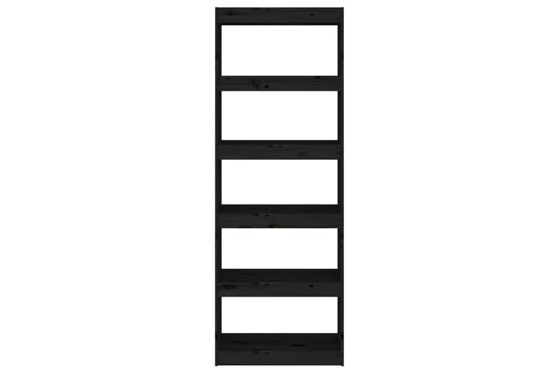 beBasic Kirjahylly/tilanjakaja musta 60x30x167,5 cm täysi mänty - Musta - Säilytys - Hylly - Kirjahylly
