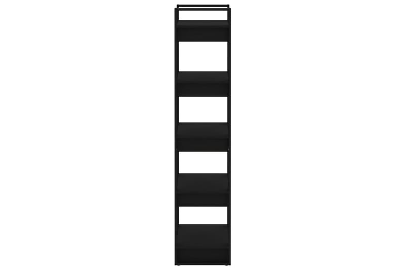 beBasic Kirjahylly/tilanjakaja musta 60x35x160 cm täysi mänty - Musta - Säilytys - Hylly - Kirjahylly