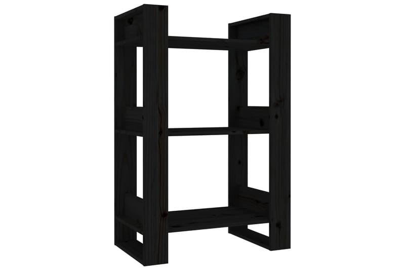 beBasic Kirjahylly/tilanjakaja musta 60x35x91 cm täysi mänty - Musta - Säilytys - Hylly - Kirjahylly