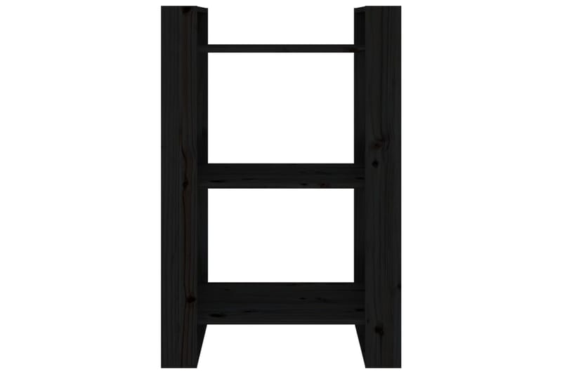 beBasic Kirjahylly/tilanjakaja musta 60x35x91 cm täysi mänty - Musta - Säilytys - Hylly - Kirjahylly