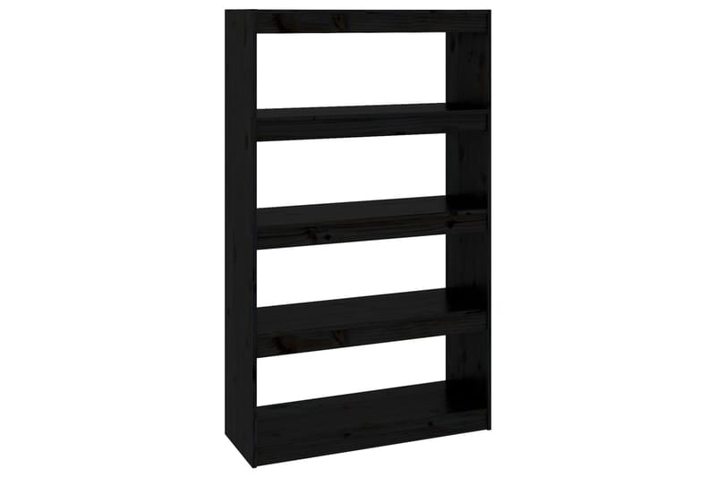 beBasic Kirjahylly/tilanjakaja musta 80x30x135,5 cm täysi mänty - Musta - Säilytys - Hylly - Kirjahylly