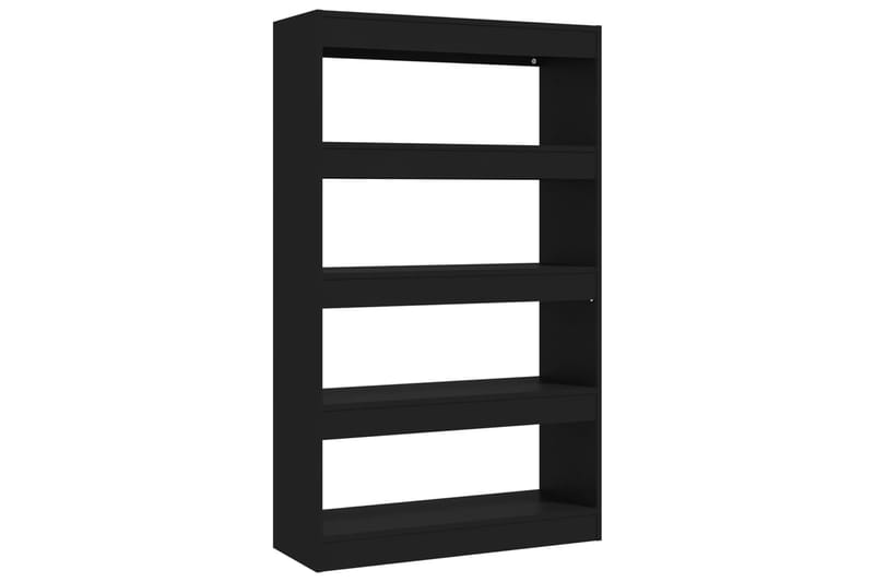 beBasic Kirjahylly/tilanjakaja musta 80x30x135 cm lastulevy - Musta - Säilytys - Hylly - Kirjahylly