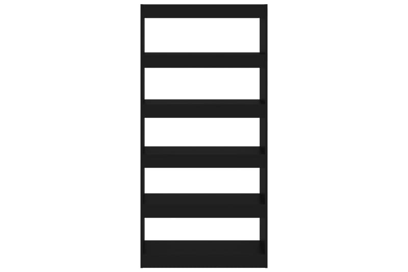beBasic Kirjahylly/tilanjakaja musta 80x30x166 cm lastulevy - Musta - Säilytys - Hylly - Kirjahylly