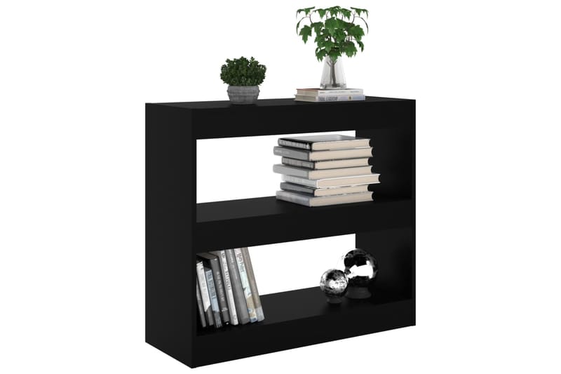beBasic Kirjahylly/tilanjakaja musta 80x30x72 cm lastulevy - Musta - Säilytys - Hylly - Kirjahylly