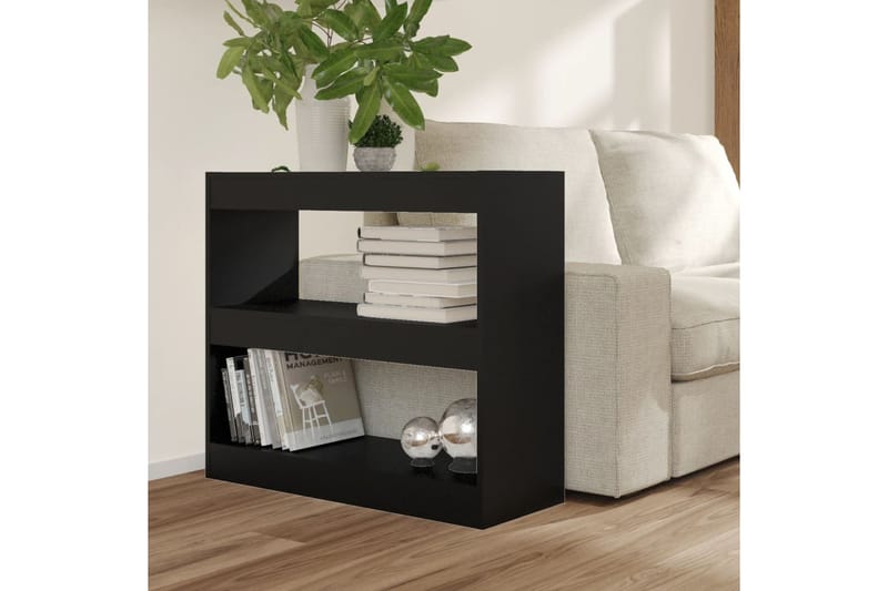 beBasic Kirjahylly/tilanjakaja musta 80x30x72 cm lastulevy - Musta - Säilytys - Hylly - Kirjahylly