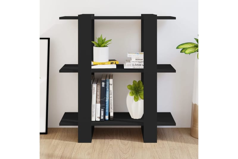 beBasic Kirjahylly/tilanjakaja musta 80x30x87 cm - Musta - Säilytys - Hylly - Kirjahylly