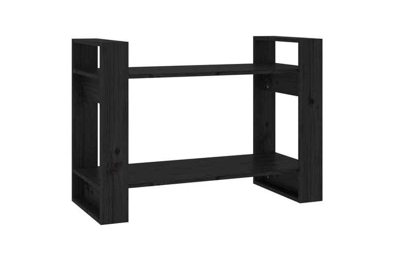 beBasic Kirjahylly/tilanjakaja musta 80x35x56,5 cm täysi mänty - Musta - Säilytys - Hylly - Kirjahylly