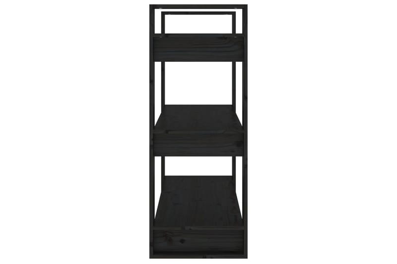 beBasic Kirjahylly/tilanjakaja musta 80x35x91 cm täysi mänty - Musta - Säilytys - Hylly - Kirjahylly