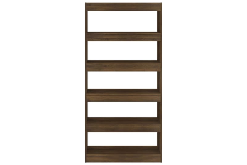 beBasic Kirjahylly/tilanjakaja ruskea tammi 80x30x166 cm lastulevy - Ruskea - Säilytys - Hylly - Kirjahylly