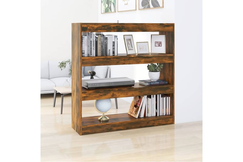 beBasic Kirjahylly/tilanjakaja savutammi 100x30x103 cm - Ruskea - Säilytys - Hylly - Kirjahylly