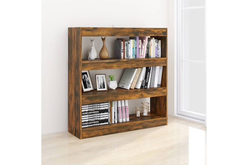 beBasic Kirjahylly/tilanjakaja savutammi 100x30x103 cm - Ruskea - Säilytys - Hylly - Kirjahylly