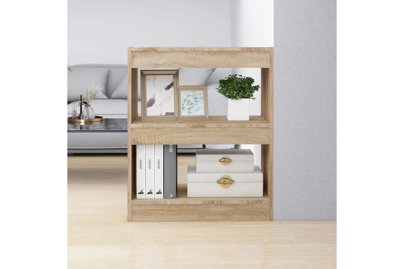beBasic Kirjahylly/tilanjakaja Sonoma-tammi 60x30x72 cm - Beige - Säilytys - Hylly - Kirjahylly