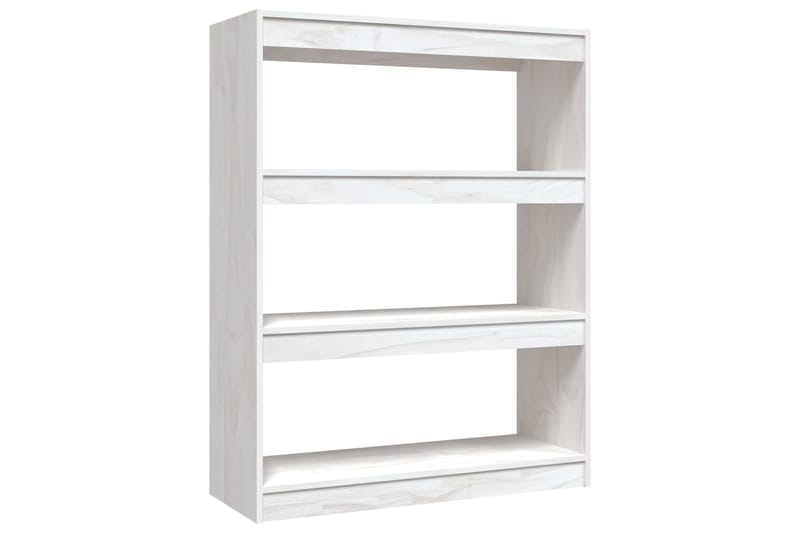 beBasic Kirjahylly/tilanjakaja valkoinen 100x30x103 cm täysi mänty - Valkoinen - Säilytys - Hylly - Kirjahylly