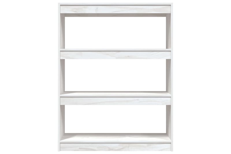beBasic Kirjahylly/tilanjakaja valkoinen 100x30x103 cm täysi mänty - Valkoinen - Säilytys - Hylly - Kirjahylly
