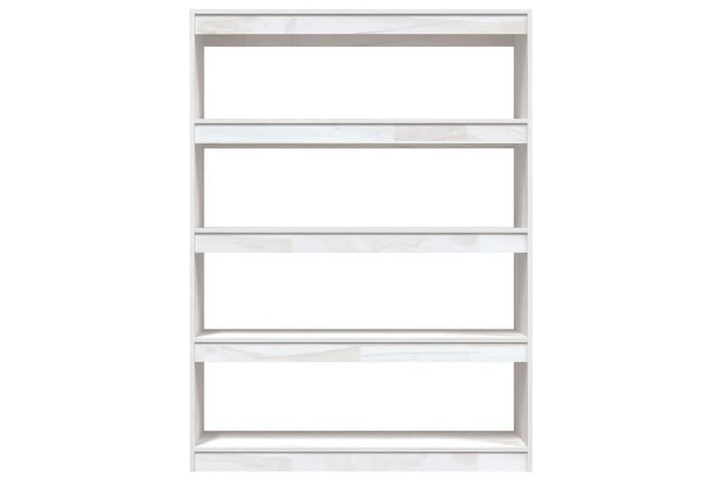 beBasic Kirjahylly/tilanjakaja valkoinen 100x30x135,5 cm täysi mänty - Valkoinen - Säilytys - Hylly - Kirjahylly