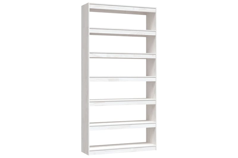 beBasic Kirjahylly/tilanjakaja valkoinen 100x30x200 cm täysi mänty - Valkoinen - Säilytys - Hylly - Kirjahylly