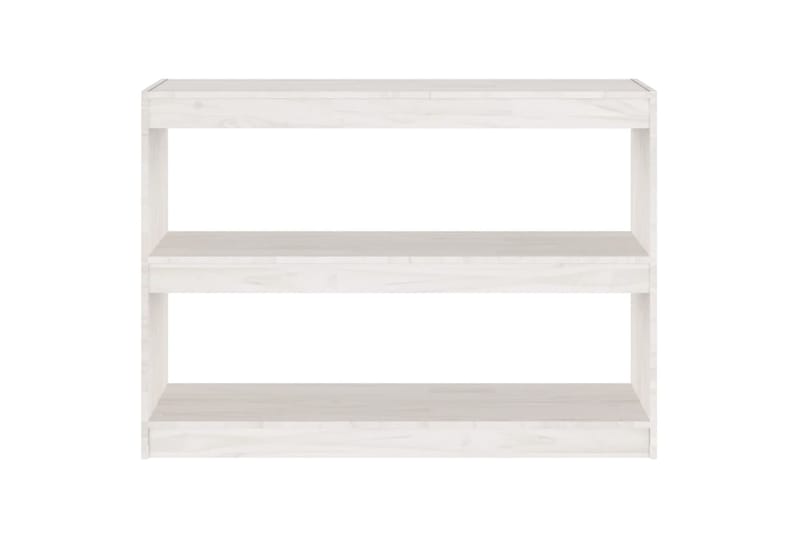 beBasic Kirjahylly/tilanjakaja valkoinen 100x30x71,5 cm täysi mänty - Valkoinen - Säilytys - Hylly - Kirjahylly