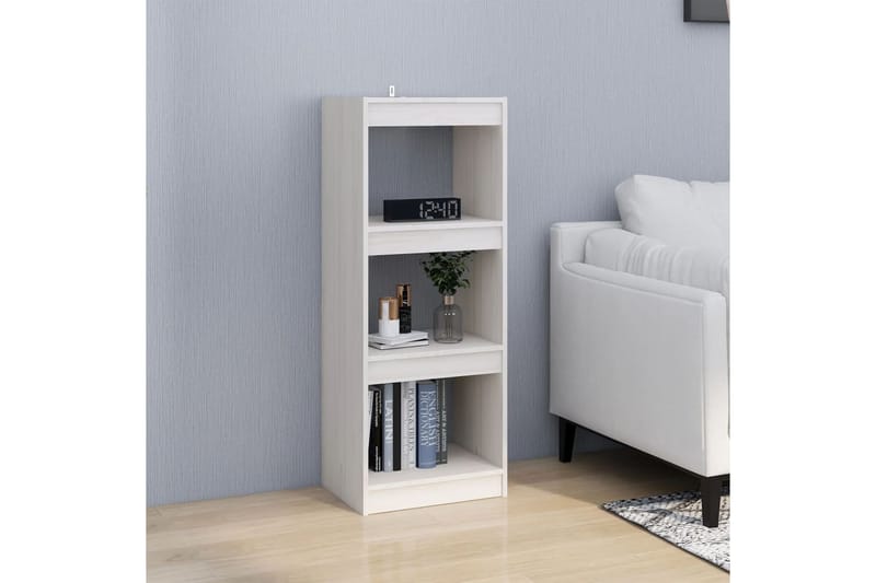 beBasic Kirjahylly/tilanjakaja valkoinen 40x30x103,5 cm täysi mänty - Valkoinen - Säilytys - Hylly - Kirjahylly