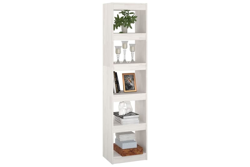 beBasic Kirjahylly/tilanjakaja valkoinen 40x30x167,5 cm täysi mänty - Valkoinen - Säilytys - Hylly - Kirjahylly