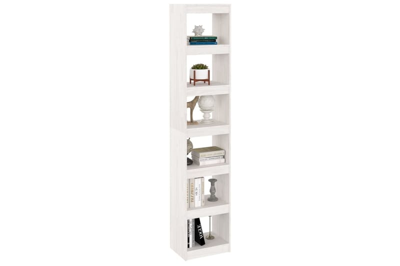beBasic Kirjahylly/tilanjakaja valkoinen 40x30x199 cm täysi mänty - Valkoinen - Säilytys - Hylly - Kirjahylly